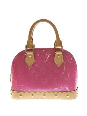 Louis Vuitton Vernis Alma BB Neon Pink 2-Way Shoulder Bag X